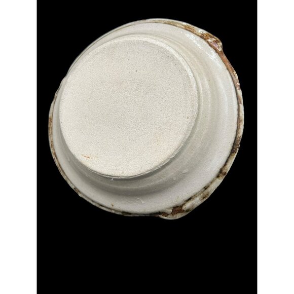 Stunning Art Pottery Shallow Bowl with Covered Lid Colorful Butter Dome 8" x 6" - Picture 6 of 9